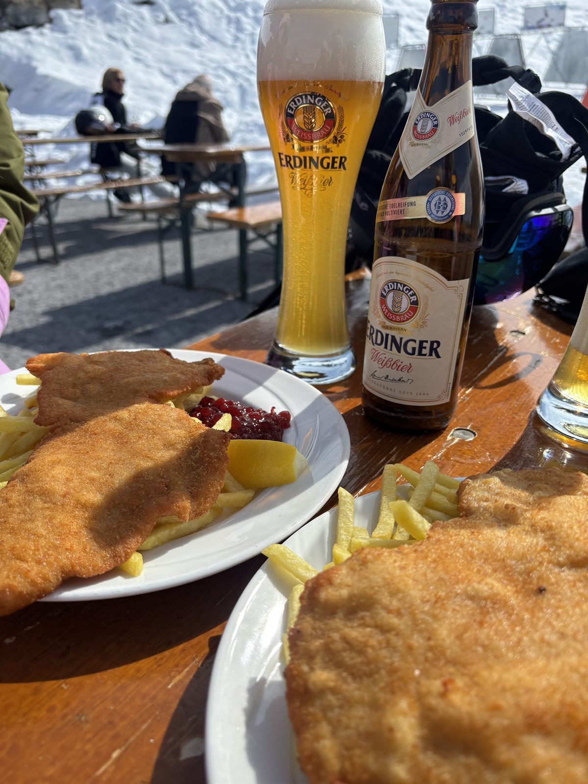 Mittagspause auf der Hütte